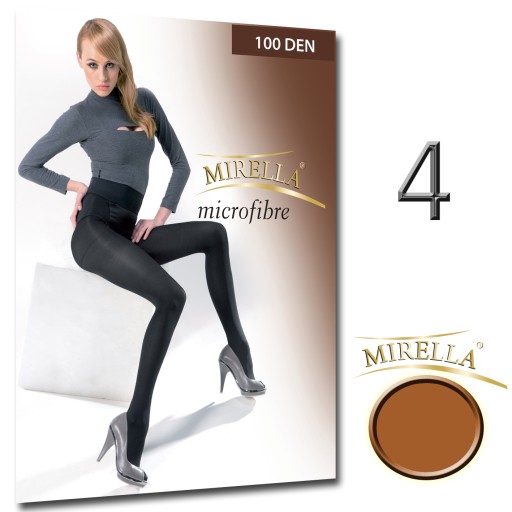 Mirella Microfibra 100 Den 4/XL Visone колготки визуализации