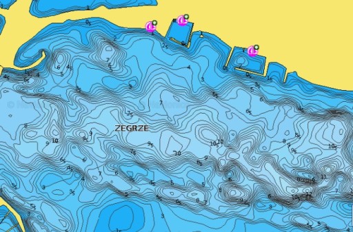 Карта внутренних и прибрежных вод Navionics Польши