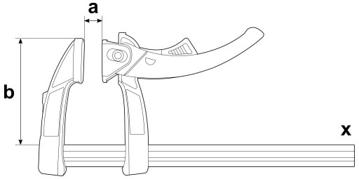 Быстросъемный рычажный зажим Bessey KLI 250/80