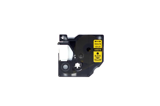 TAŚMA DO DYMO D1 45018 ŻÓŁTA 12mm ZESTAW 5 SZTUK
