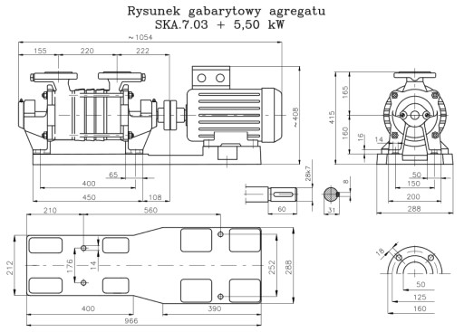 Pompa hydroforowa SKA 7.03 trzystopniowa EZ1 H-V