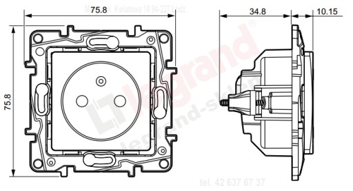 РОЗЕТКА LEGRAND NILOE 2P+Z 16A БЕЛАЯ 764540