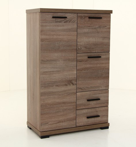 Komoda C16B Duża szafka biała, sonoma, truflowa, elegancka