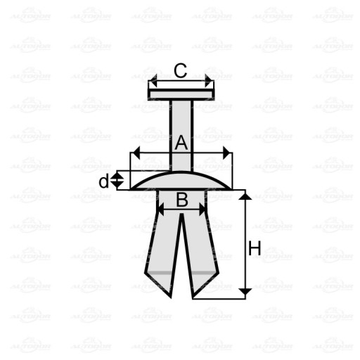 CHRYSLER DODGE FORD OPEL ЗАЖИМЫ РАСШИРИТЕЛЬНЫЕ ШТИФТЫ