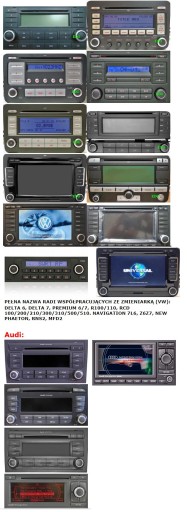 МОДУЛЬ ЧЕЙНДЖЕРА HANDS-FREE BLUETOOTH USB AUX VW AUDI SKODA SEAT