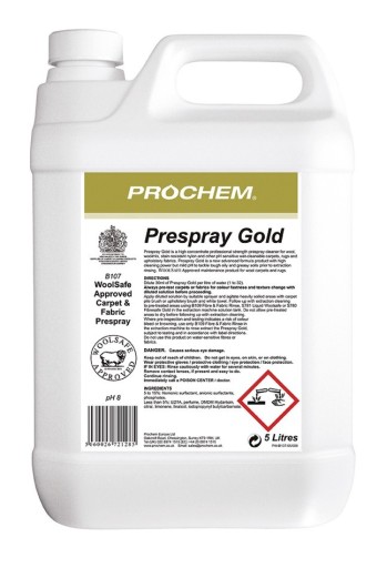 PROCHEM B107 Gold Преспрей для шерстяных ковров 5 л