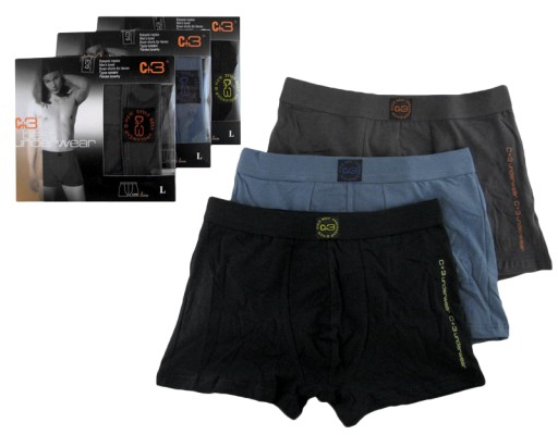 3 мужских трусика BOXERS C+3, 102–106 см. ШОРТЫ XXL, шорты 2XL.