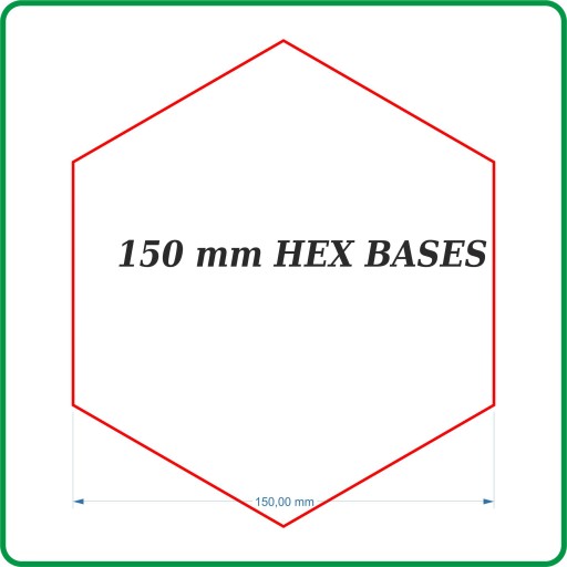 Подставка HEX 150 мм, стойки, основания HDF/HDF 4 шт.