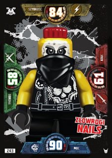 карточка № 243 «Зловещие гвозди» Lego Ninjago 3.