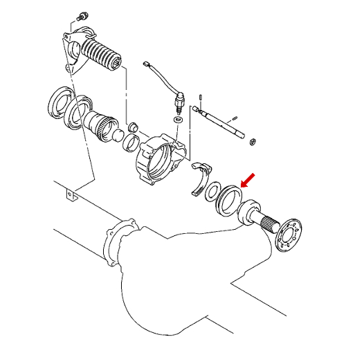 Tuleja załączania mostu FR L200 PAJERO MB620522 OE