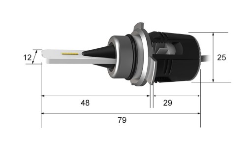 HIR2 9012 LED MINI B6 CANBUS ЛАМПЫ VI ПОКОЛЕНИЯ