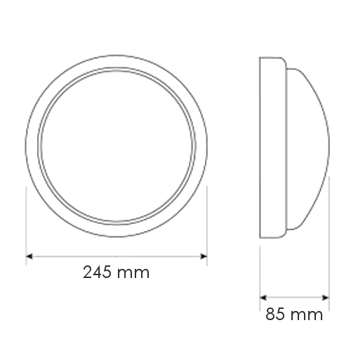 Lampa oprawa plafon hermetyczny E27 IP44 do LED