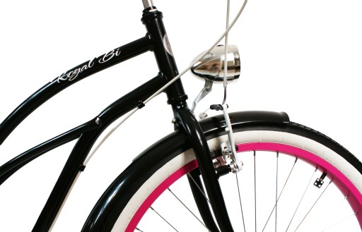 Женский велосипед Beach Cruiser 26 LADY черные шестерни розовый ROYALBI shimano