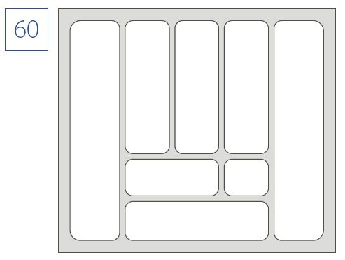 ВСТАВКА ДЛЯ СТОЛОВЫХ ПРИБОРОВ ДЛЯ ЯЩИКА 60 COMFORT
