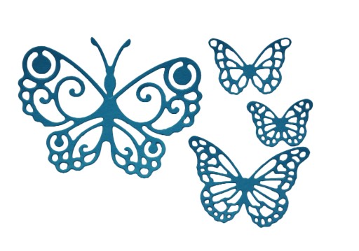 Scrapki Butterfly Лазурная бабочка набор бабочек