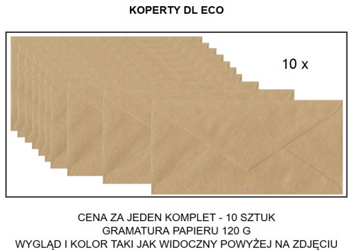 DL ECO КОНВЕРТЫ - набор 10 шт.