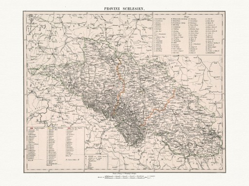 СЛЕНСК ВРОЦЛАВ карта 1875 г.