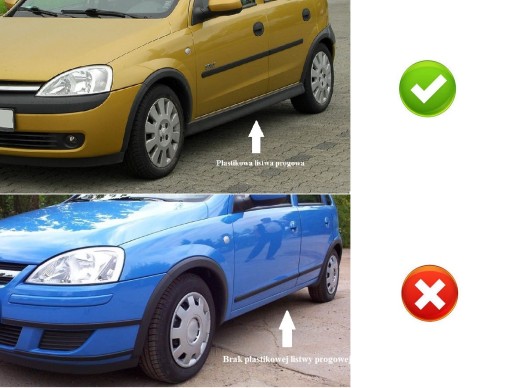 OPEL CORSA C COMBO НАКЛАДКА НА КРЫЛО PR LE