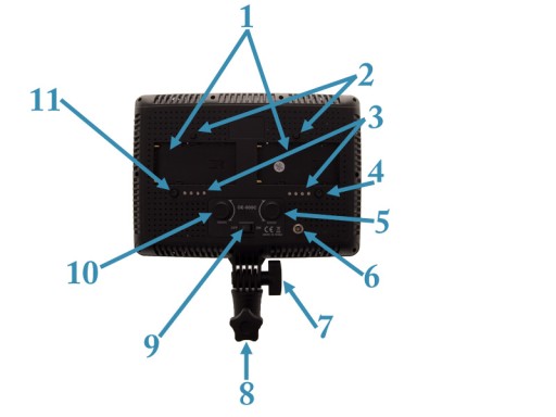 LK DIODOWA LAMPA DO KAMERY VIDEO 600LED ŚCIEMNIACZ