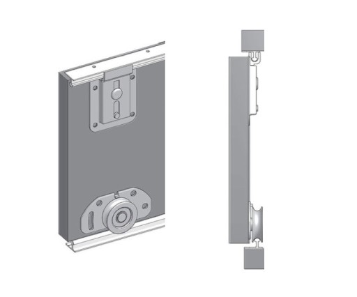 Szafa przesuwna frezowany front RIFLO WAVE 1 100