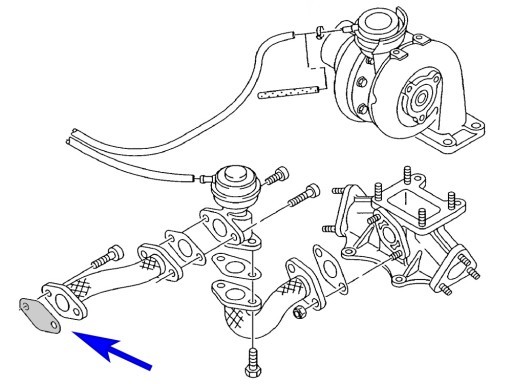 Zaślepka EGR VW Audi Seat Skoda V6 2.5 TDI BAU AKE