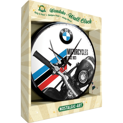 Настенные часы BMW LOGO, подарок, металл + стекло