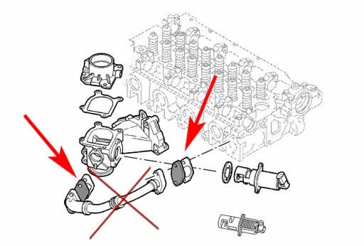 116 Прокладка EGR RENAULT 1.9 DCI OPEL 1.9 DTI комплект