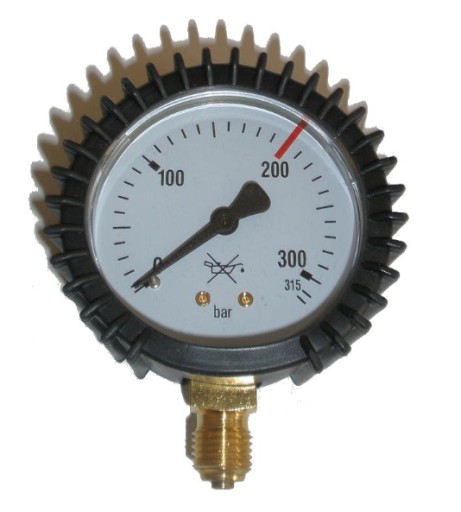 МАНОМЕТР ДЛЯ БАЛЛОНА CO2 С АРГОНОМ, 315 БАР, РЕЗЬБА G1/4