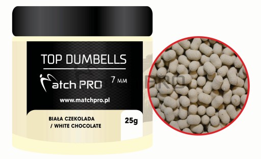 Top Dumbells White Chocolate 7mm Biała czekola 25g