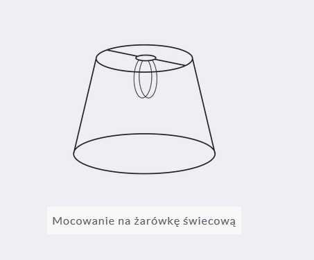 Абажур для свечи, узор ŁOWICKI, от производителя!!!