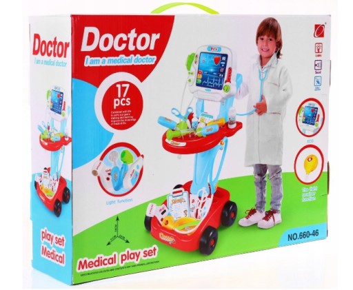 Докторский набор Докторский набор Аксессуары на тележке для ЭКГ Little Doctor Doctor XXL