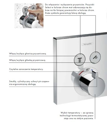 Hansgrohe ShowerSelect + комплект термостата 25 см