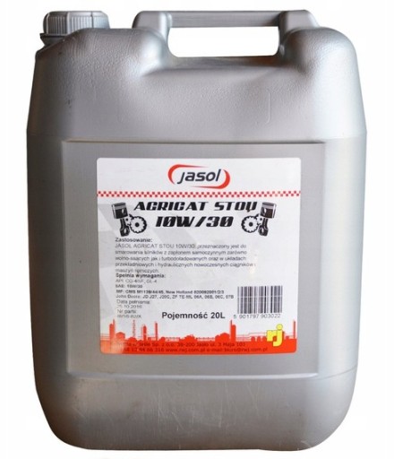 JASOL AGRICAT STOU 10W30 20л многофункциональное масло