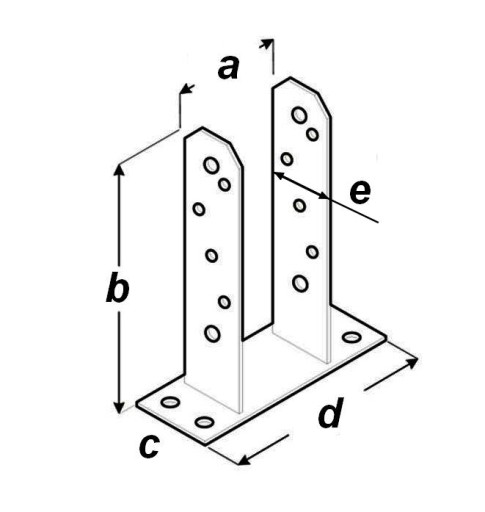 БОЛТОВОЕ ОСНОВАНИЕ СТОЙКИ TT 100x200x200