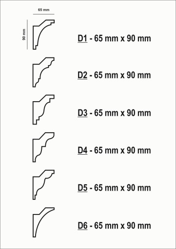 SZTUKATERIA LISTWA OŚWIETLENIOWA LED 65x90 MM HIT!