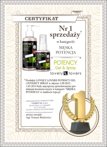 LL POTENCY GEL 150 мл STRONG для эрекции и потенции