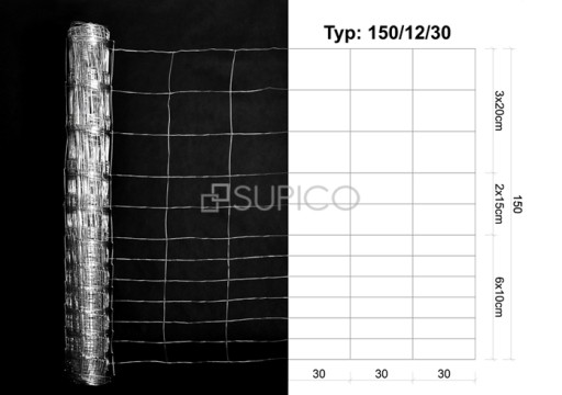 ЗАБОР ЛЕСНОЙ СЕТКА 150/12/30 L 50 м+Скобле