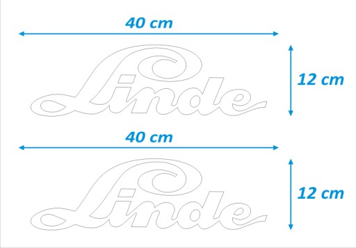 НАКЛЕЙКИ НАКЛЕЙКИ - LINDE - 2 шт. - БЕЛЫЕ.