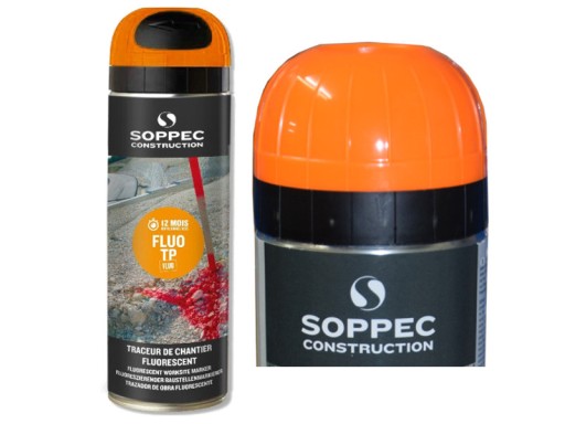 FARBA GEODEZYJNA SPRAY SOPPEC FLUO 12szt x 500ml