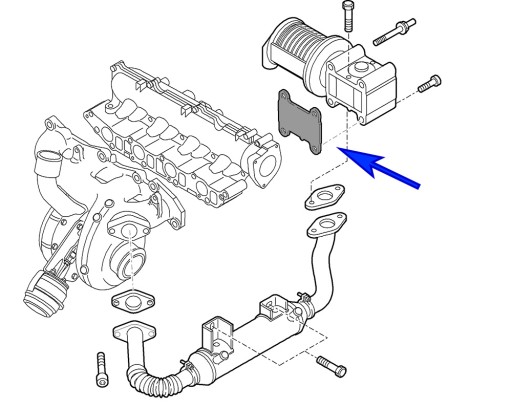 Заглушка EGR Fiat Opel Lancia 1.9 2.4 JTD CDTI