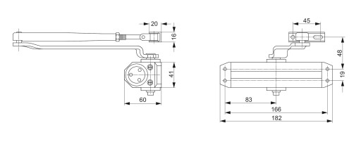 ДВЕРНОЙ ДОВОДЧИК ASSA ABLOY DC110 [4 ЦВЕТА НА ВЫБОР]