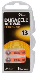 30 x 13 слуховых батарей PR48 Duracell ActivAir