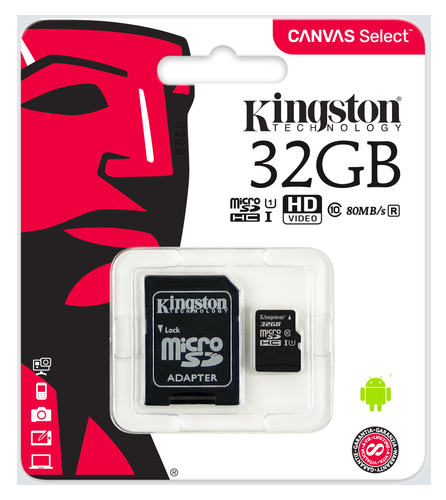 КАРТА ПАМЯТИ KINGSTON MICRO SD 32 ГБ КЛАСС 10 UHS