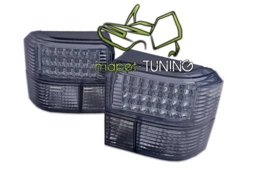 Фонари задние VW TRANSPORTER T4 LED BLACK, диодные DEPO