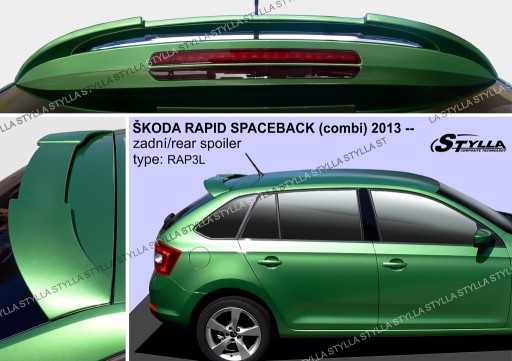 Спойлер спойлер на Skoda Rapid Spaceback hb 2012--