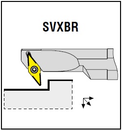 Нож токарный складной AKKO S25S SVXBR 16 VBMT 16