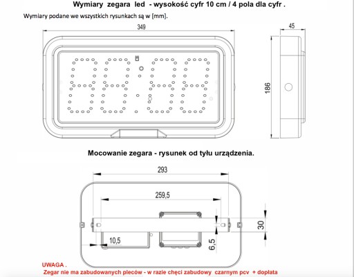 Промышленный термометр, часы, дата, секундомер, IP66, Очень прочный корпус.