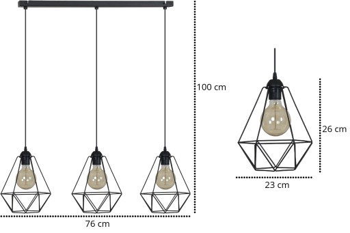 ПОТОЛОЧНЫЙ СВЕТИЛЬНИК DIAMOND LOFT EDISON INDUSTR