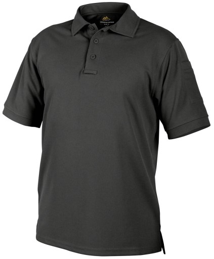 KOSZULKA POLO MĘSKA UTL LITE TOPCOOL SZYBKOSCHNĄCA HELIKON CZARNA XXL