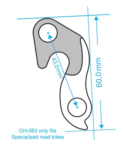 Hak Przerzutki GH-083 Specialized Univega Focus